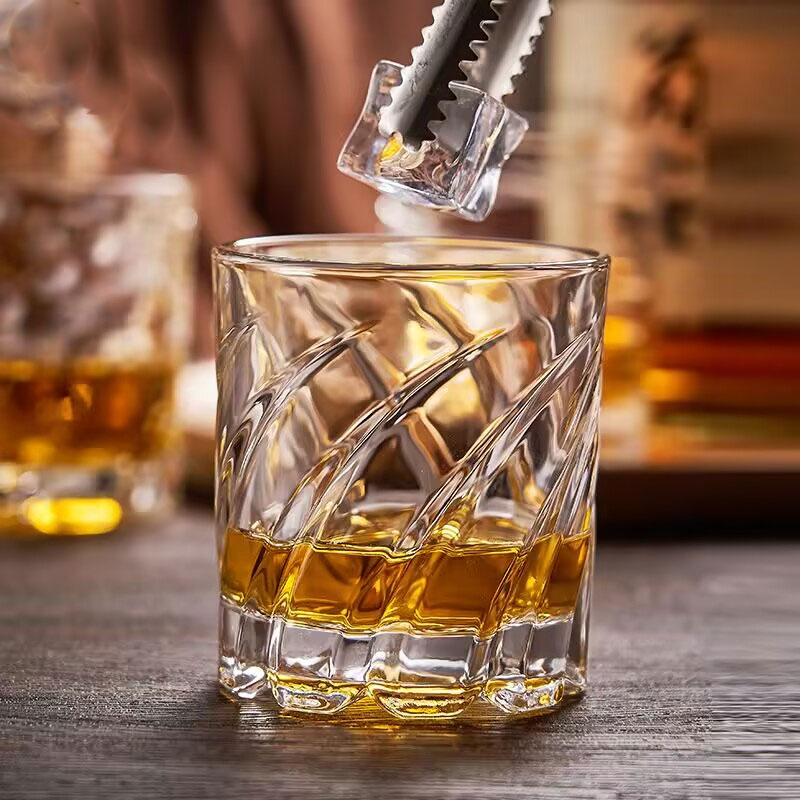 Wine Beer And Spirit - Embossed Whiskey Glass High-Quality Home Use