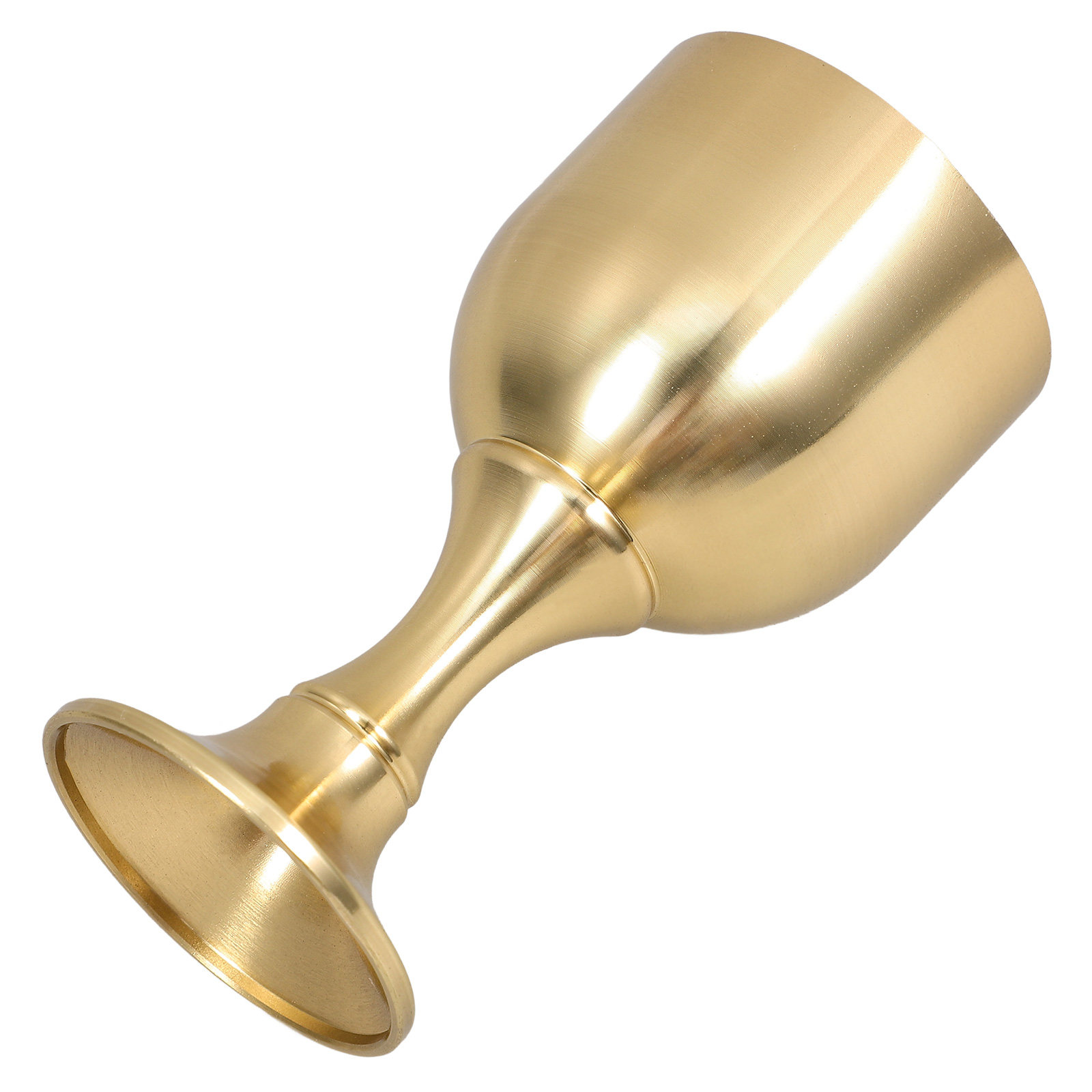 Wine To Beer To Liquor - Copper Goblet Vintage Style Delicate Retro