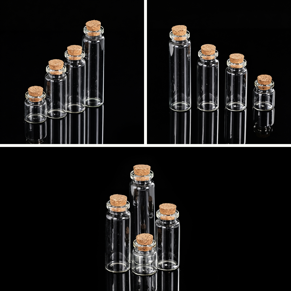 Bottle Stopper Set - Glass Cork Stopper Bottle Set Message