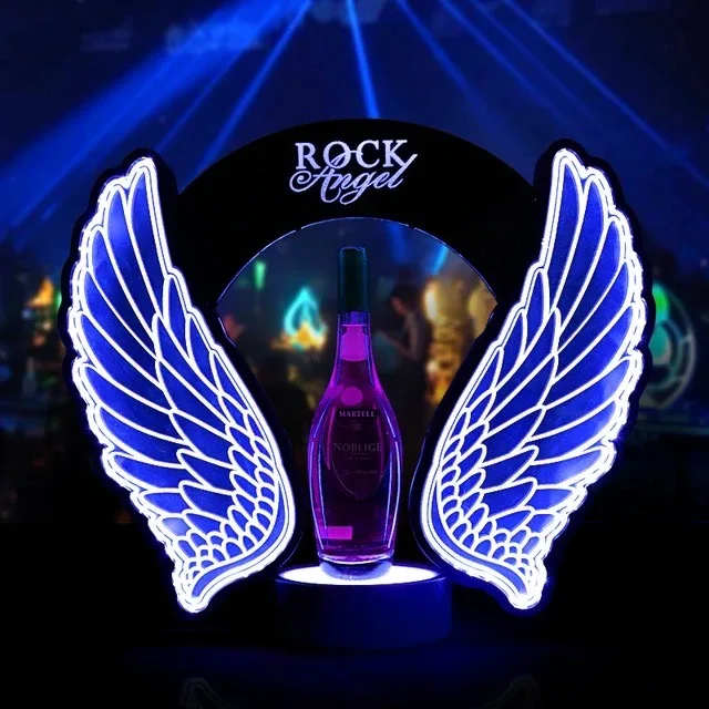 Wine In Beer Bottle - Rechargeable LED Flashing Angel Wings Wine