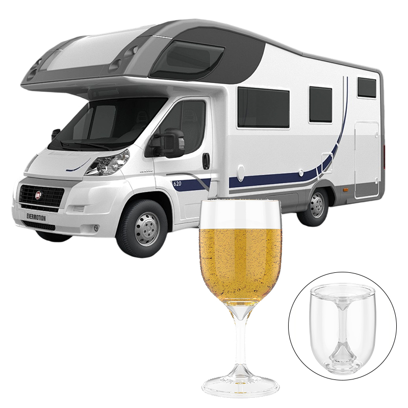 Wine & Beer Hydrometer - RV Portable Wine Glass Goblet Collapsible