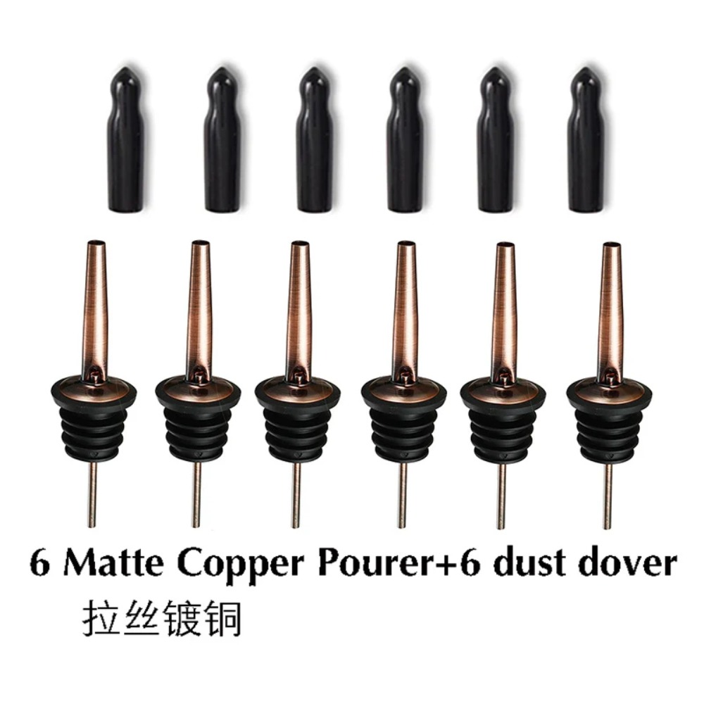 Bottle Stopper Set - 6PCS Stainless Steel Wine Pourer Stopper