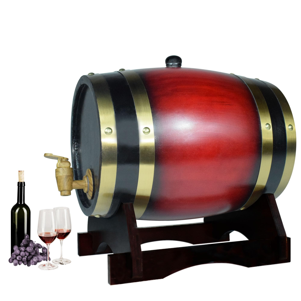 Wine Beer And Spirit - Whiskey Barrel Dispenser Oak Aging Barrels