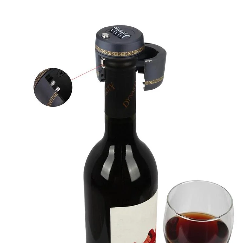 Wine Stopper Vacuum - 3 Digit Plastic Bottle Password Lock