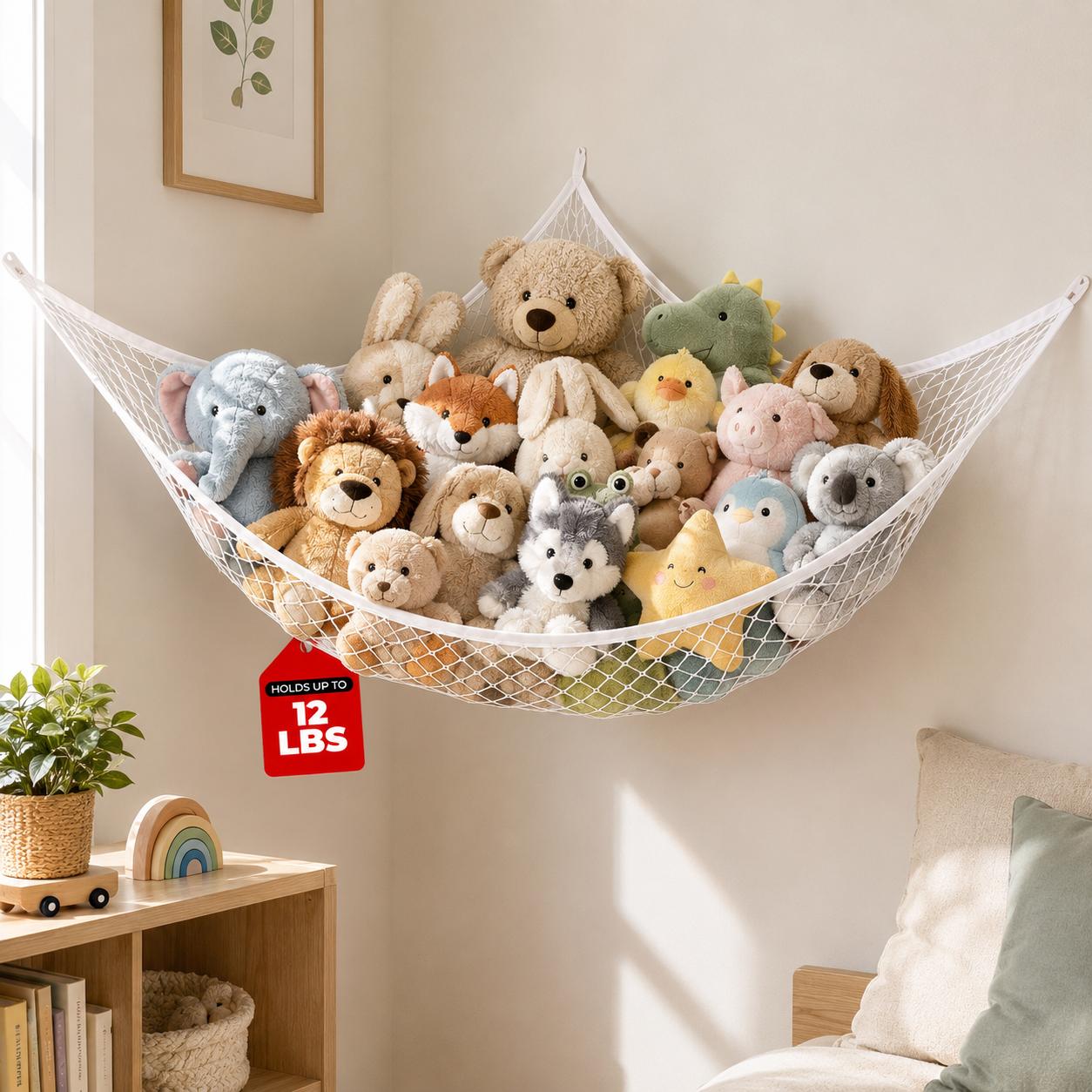 Cocktail Shaker Set - Mesh Toy Storage Hammock Hanging Stuffed