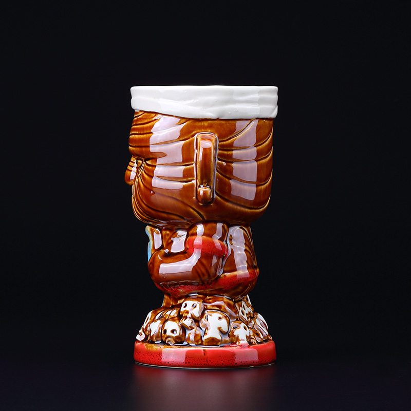Wine Beer Coffee - 520ml Ceramic Tiki Mug Creative Porcelain