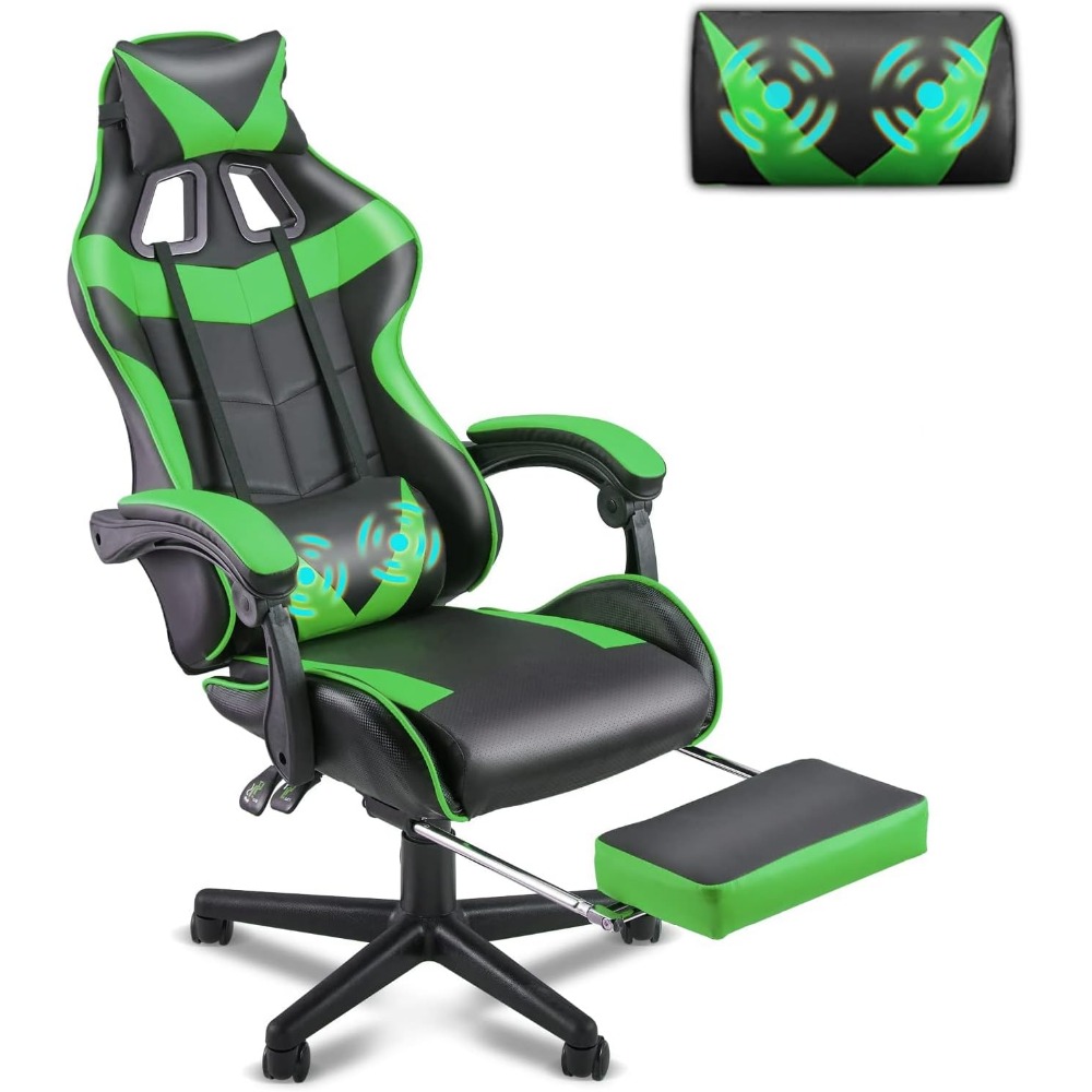 Cocktail Shaker Set - Ergonomic Gaming Chair with Footrest and