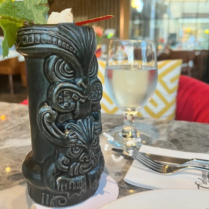 Wine Beer Coffee - 630ml Ceramic Tiki Mug Creative Porcelain