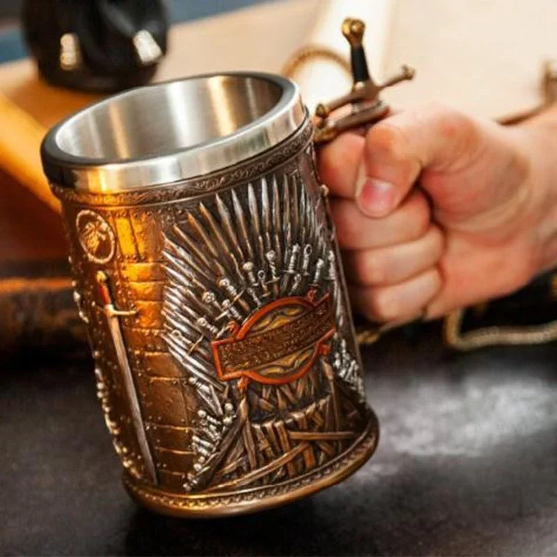 3D Beer Mugs Coffee Cups Gothi - Wine Beer Coffee ulasan dan harga