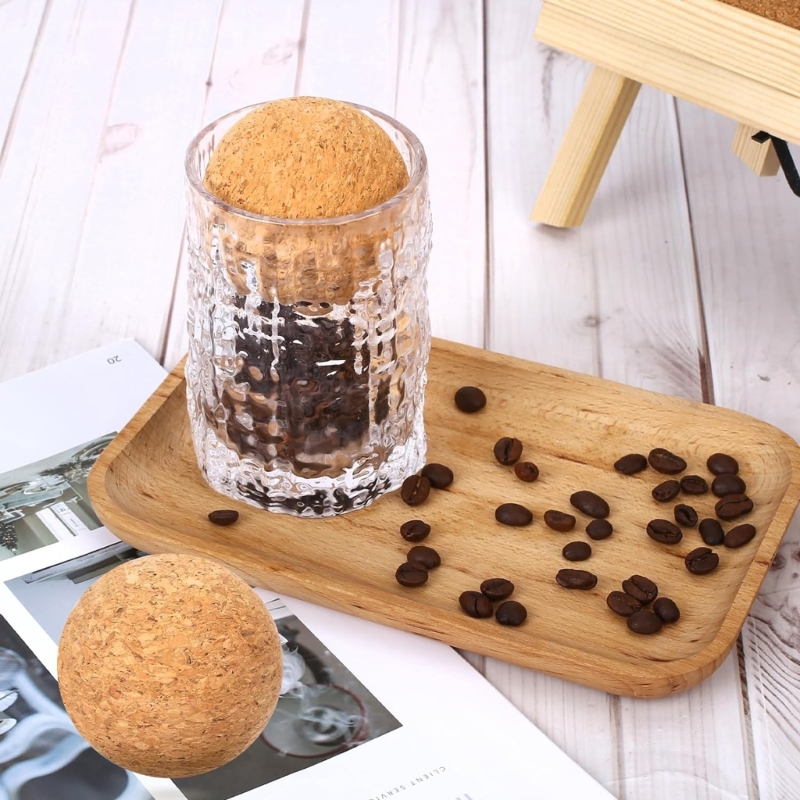 Set of 2 2.4 Inch Cork Ball St - Bottle Stopper Set ulasan dan harga