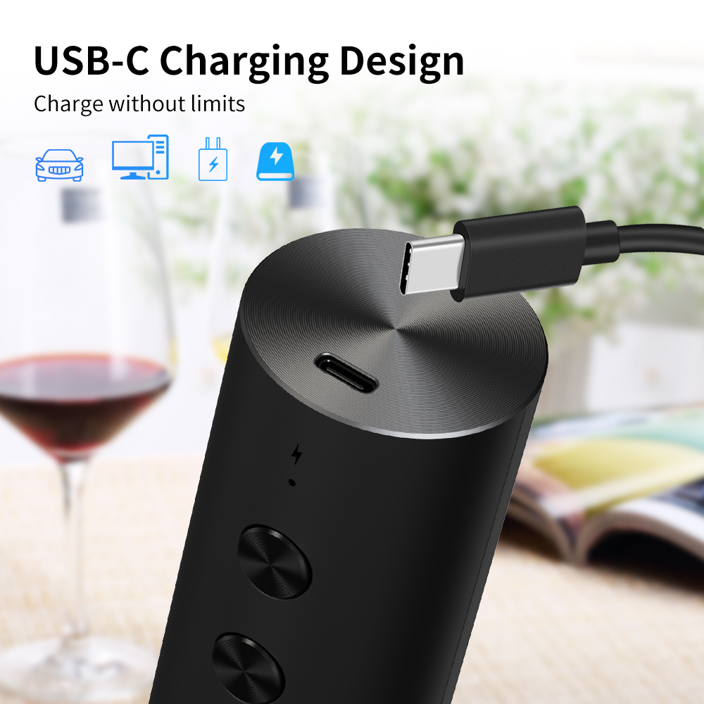 4-in-1 Electric Bottle Wine Op - Bottle Stopper Set ulasan dan harga