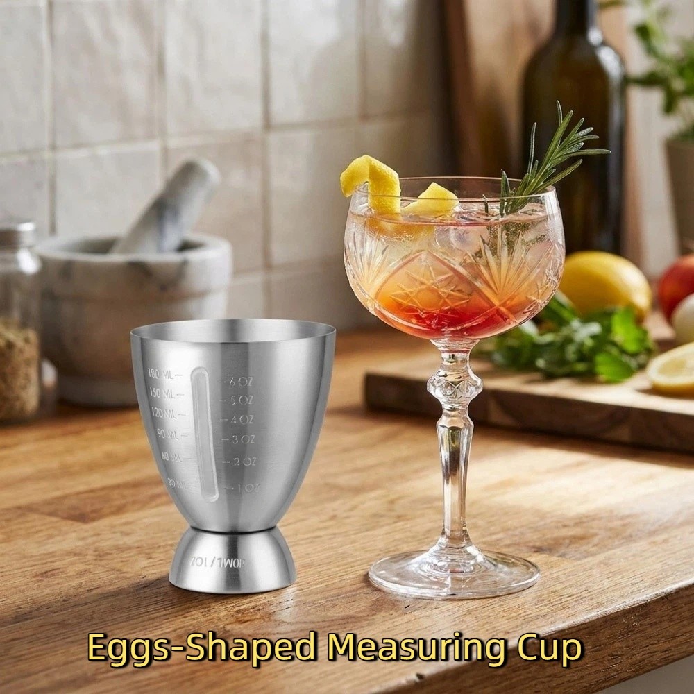 6 OZ/180 ML Eggs-Shaped Measur - Spirit Measure Jigger ulasan dan harga