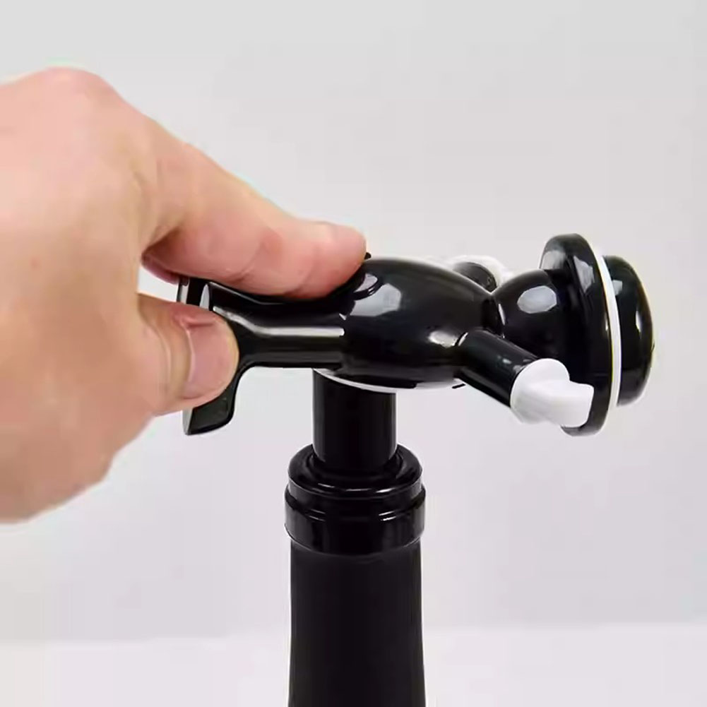 Black Cool Man Bottle Opener E - Wine In Beer Bottle ulasan dan harga