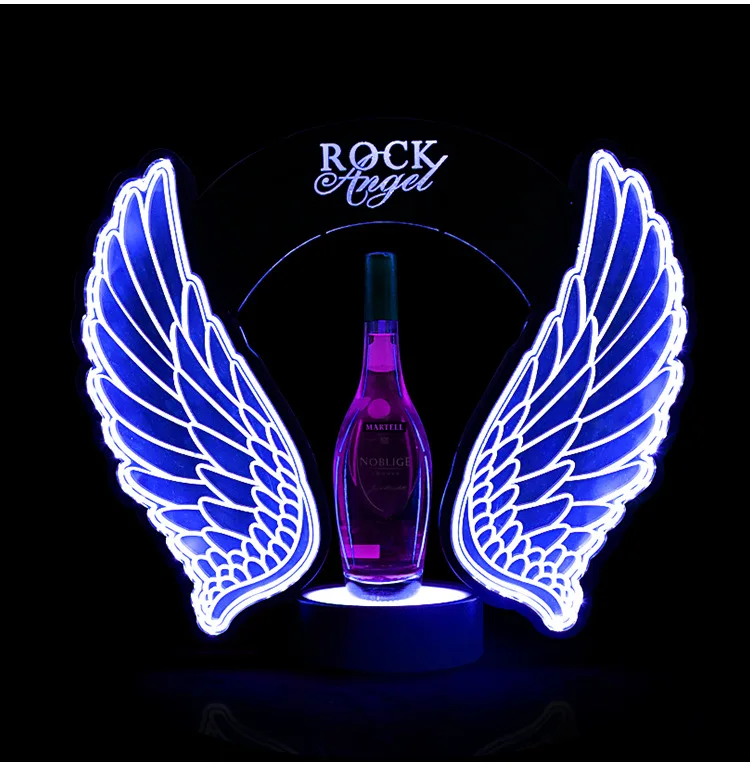 Rechargeable LED Flashing Ange - Wine In Beer Bottle ulasan dan harga