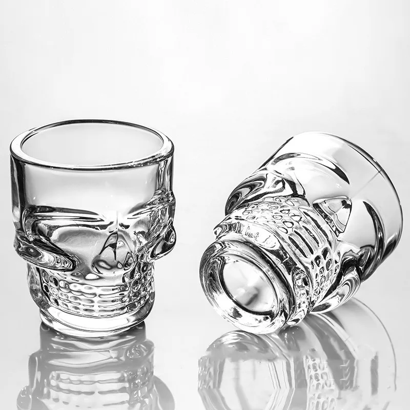 1/2Pcs Skull Head Shot Glass C - Wine To Beer To Liquor ulasan dan harga