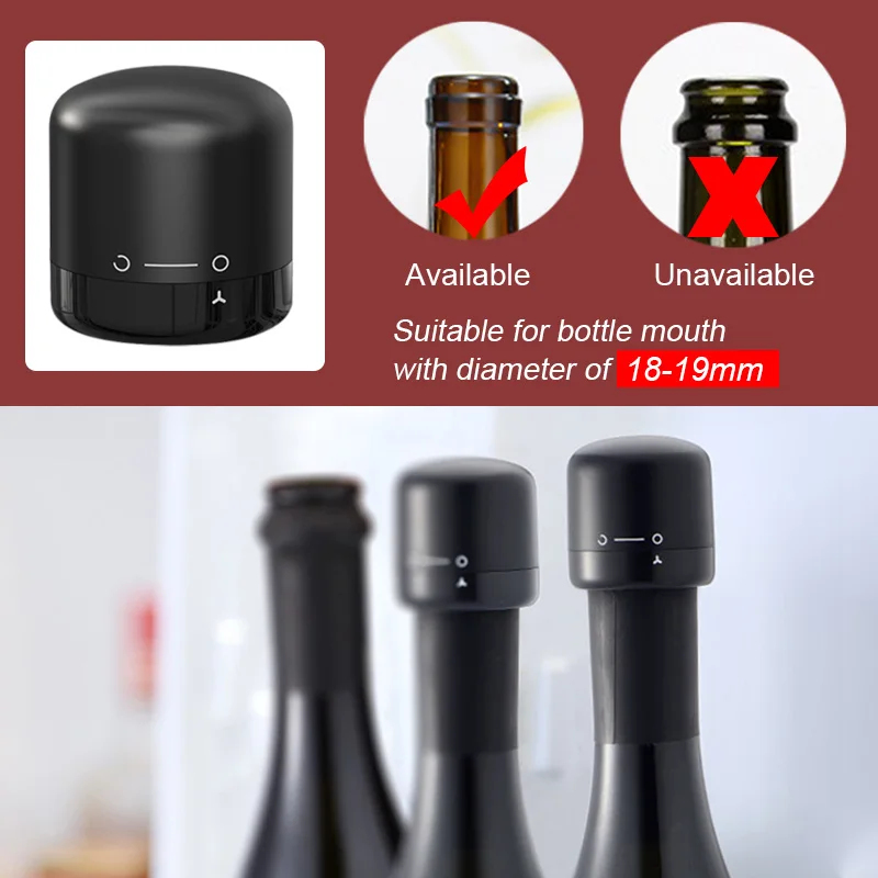 1/5pcs Vacuum Sealed Wine Bott - Wine Stopper Vacuum ulasan dan harga