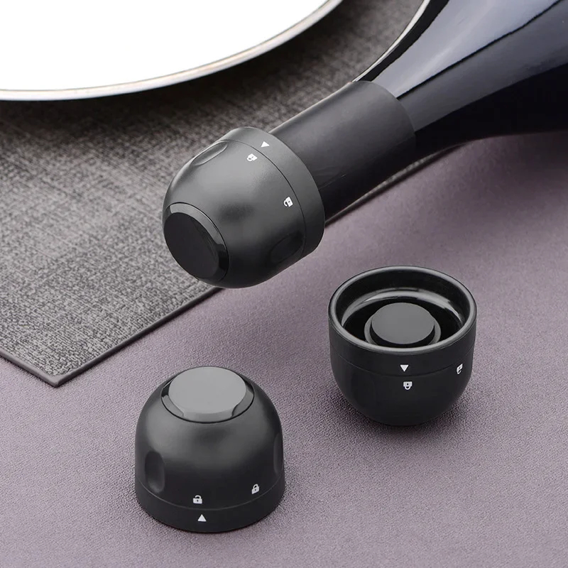 1/5pcs Vacuum Sealed Wine Bott - Wine Stopper Vacuum ulasan dan harga