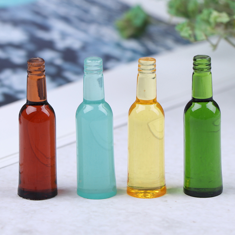 6pcs 1:12 Dollhouse Miniature  - Wine In Beer Bottle ulasan dan harga
