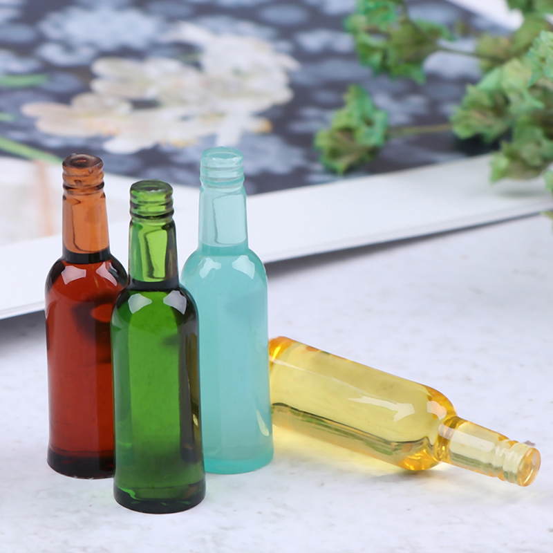 6pcs 1:12 Dollhouse Miniature  - Wine In Beer Bottle ulasan dan harga
