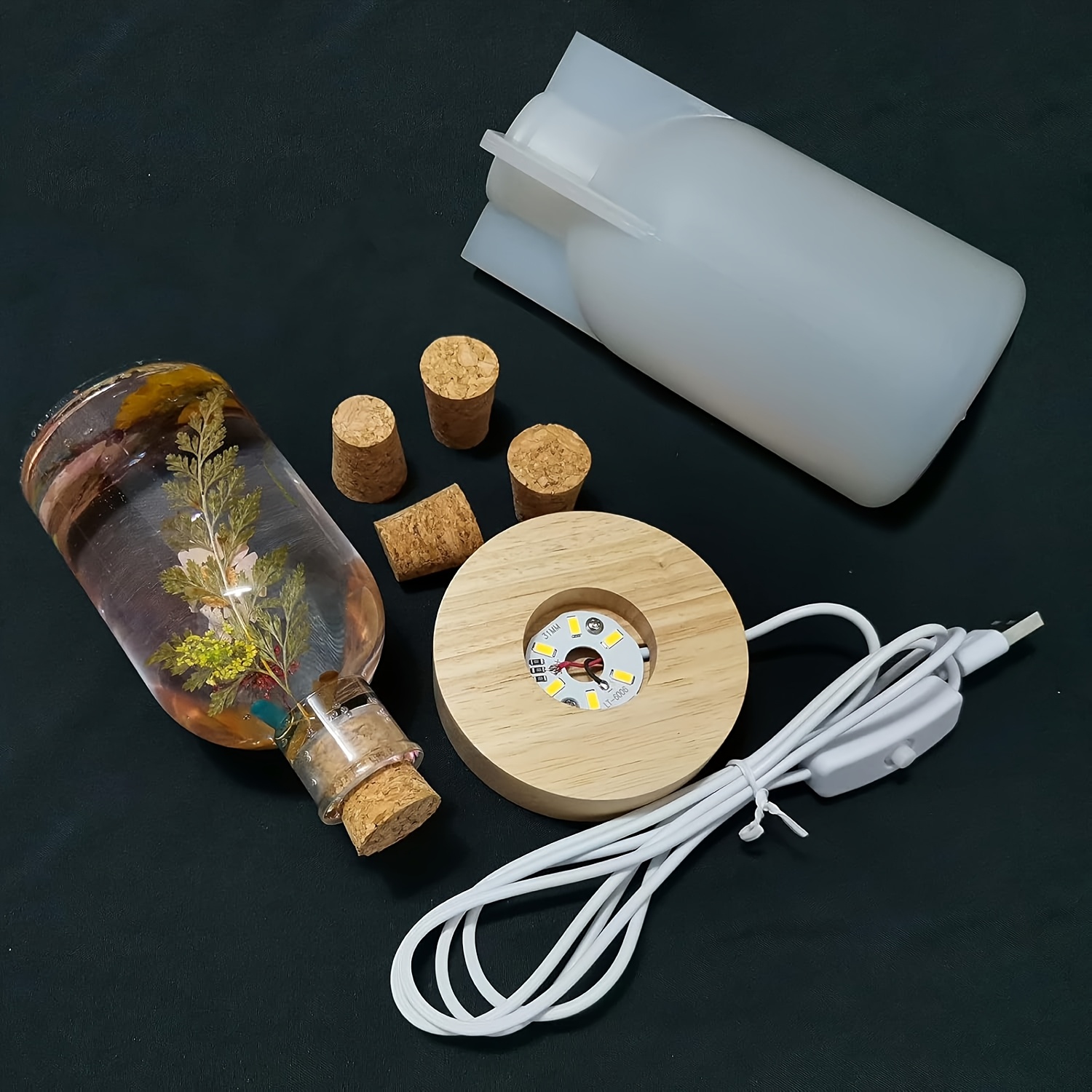 Drift Bottle Light Resin Mold  - Bottle Stopper Set ulasan dan harga