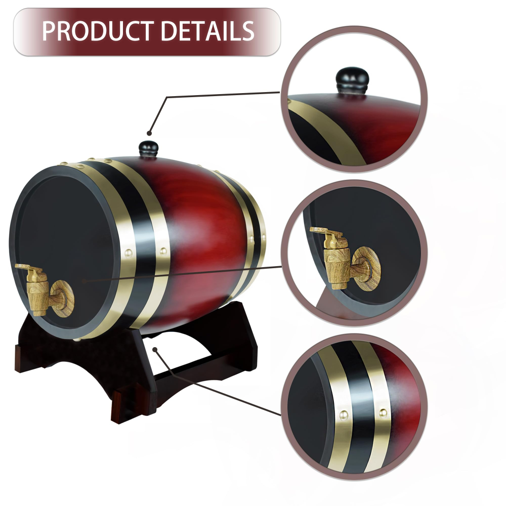 Whiskey Barrel Dispenser Oak A - Wine Beer And Spirit ulasan dan harga