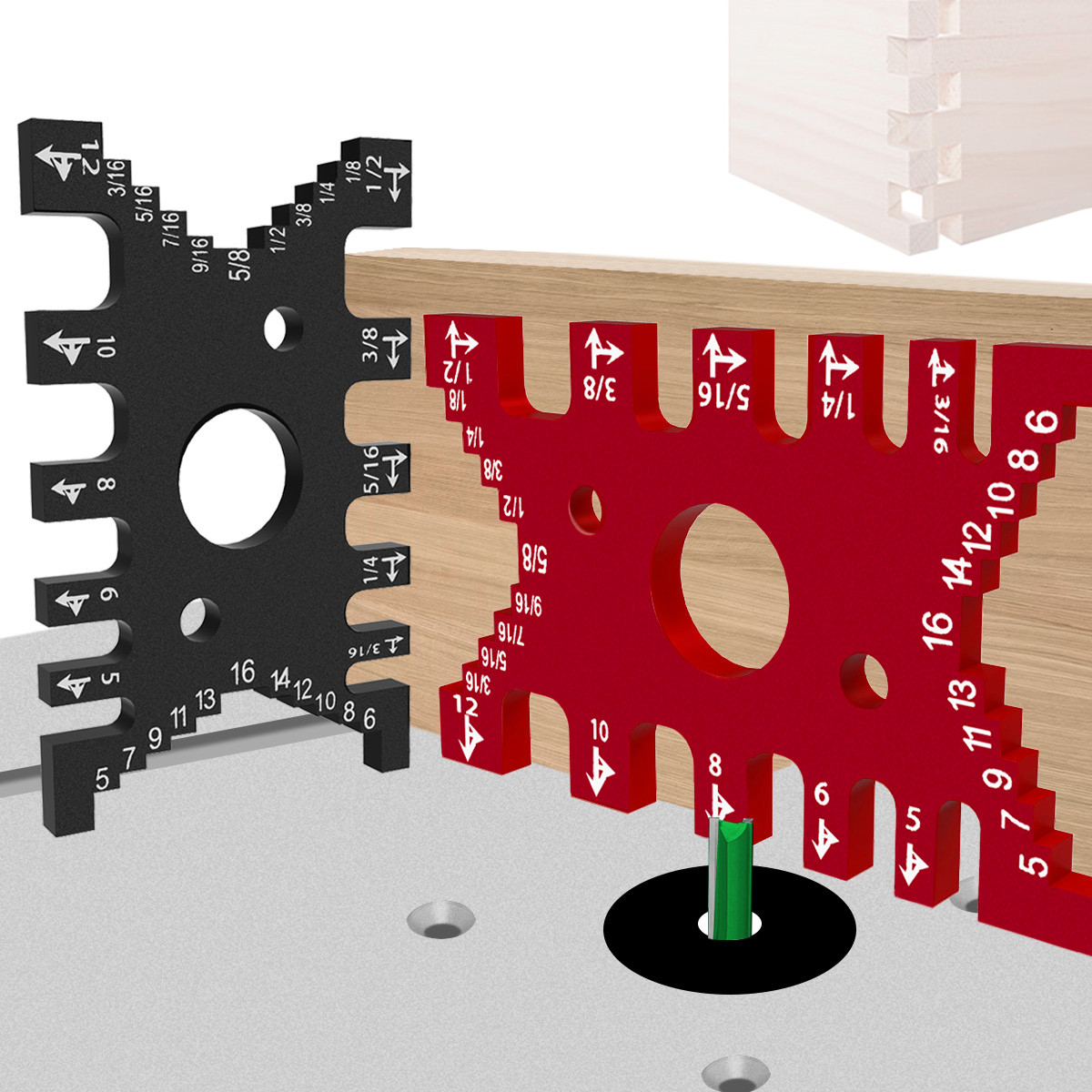 Aluminum Dovetail Jig Woodwork - Spirit Measure Jigger ulasan dan harga