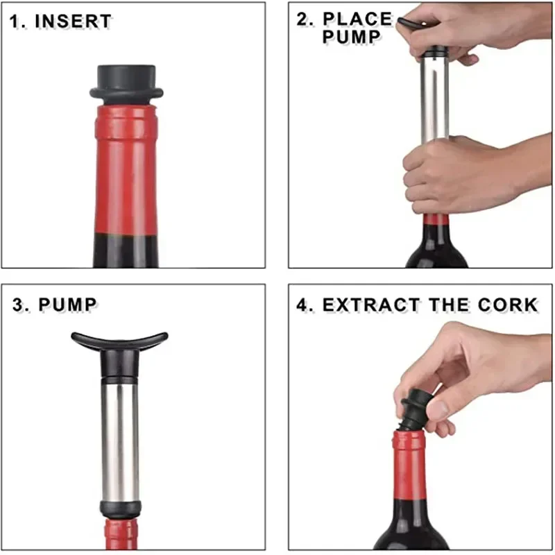 Vacuum Wine Pump Kit with Wine - Wine Stopper Vacuum ulasan dan harga