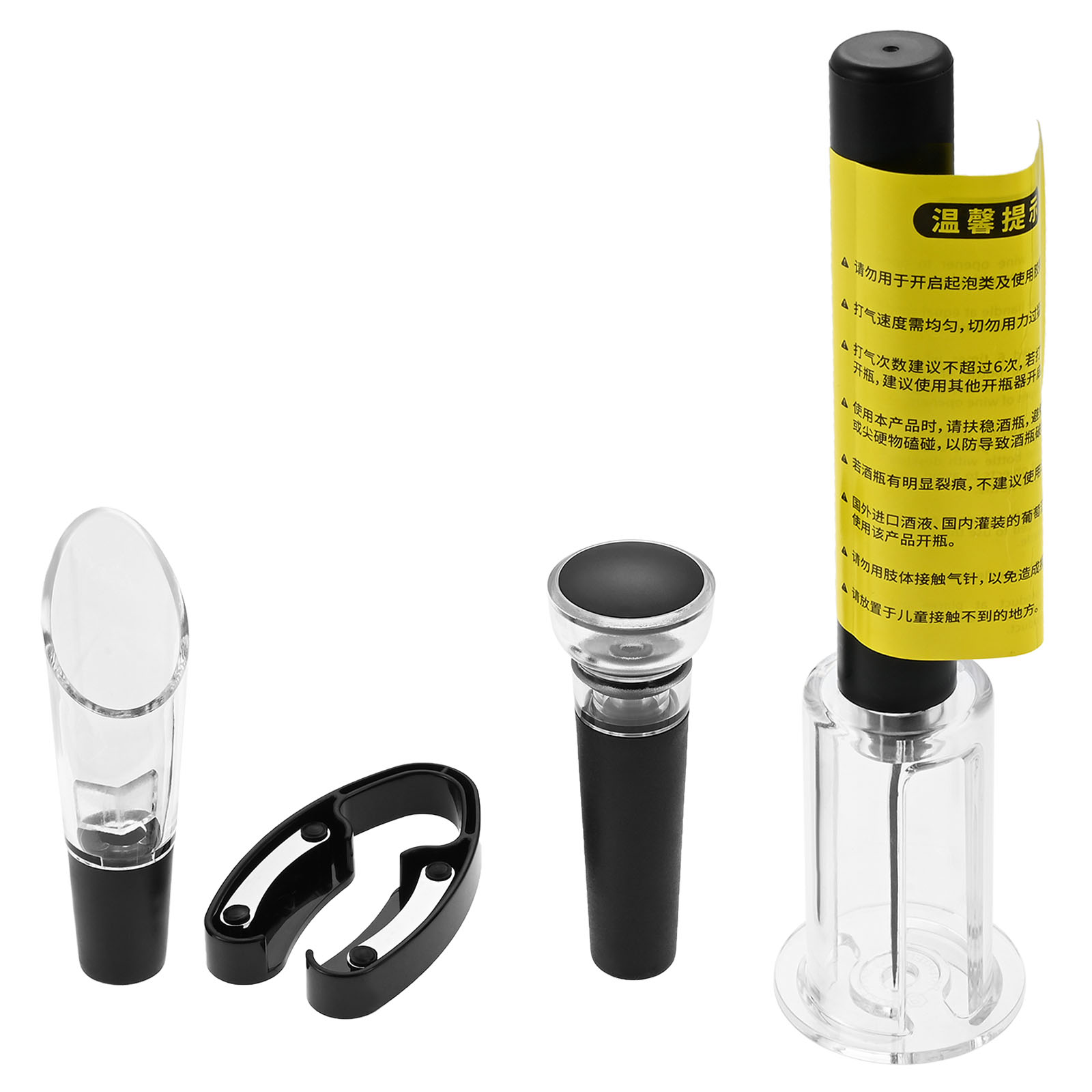 4Pcs Portable Air Pressure Pum - Bottle Stopper Set ulasan dan harga