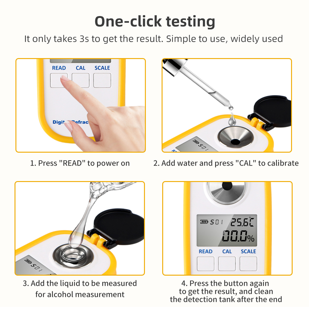 Digital Alcohol Refractometer  - Wine Beer And Spirit ulasan dan harga
