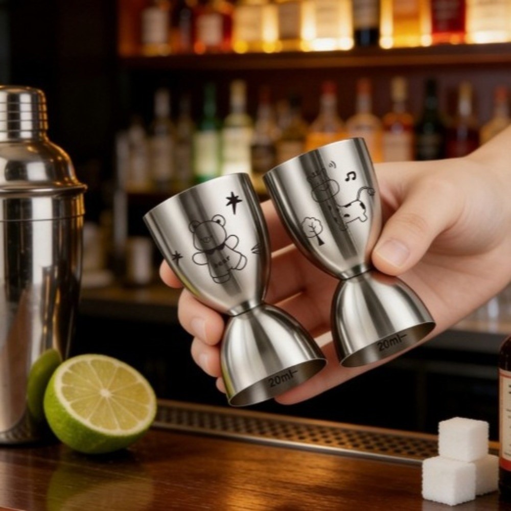 30/60ML Stainless Steel Jigger - Spirit Measure Jigger ulasan dan harga