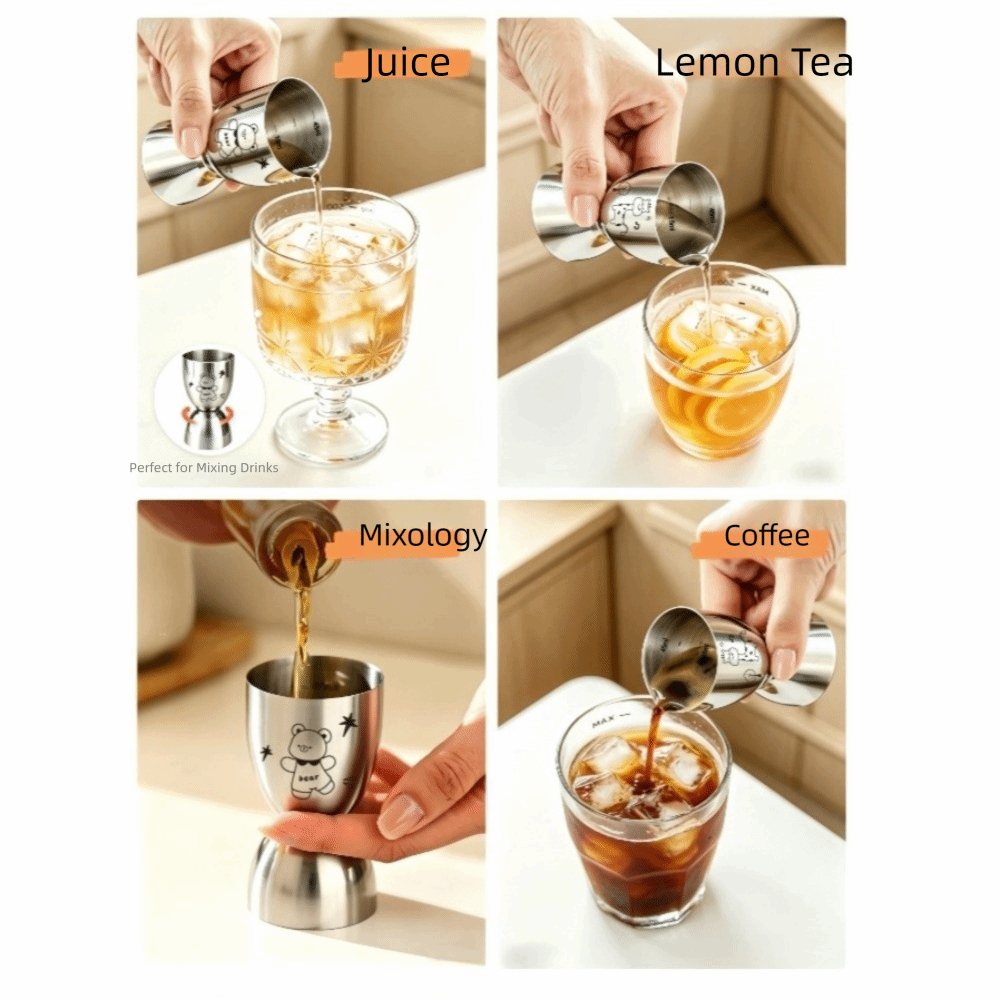 30/60ML Stainless Steel Jigger - Spirit Measure Jigger ulasan dan harga