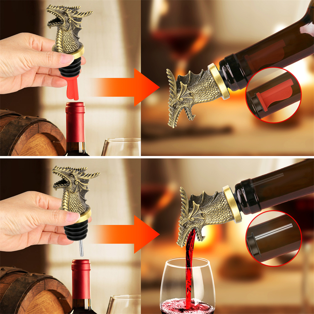 Dragon Decor Wine Bottle Stopp - Wine Stopper Vacuum ulasan dan harga