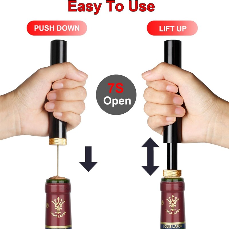Portable Air Pump Wine Bottle  - Wine Stopper Vacuum ulasan dan harga