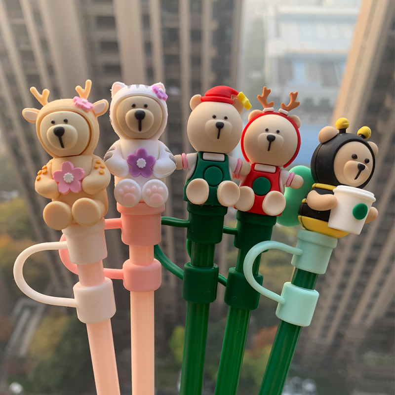 Creative Silicone Straw Stoppe - Bottle Stopper Set ulasan dan harga