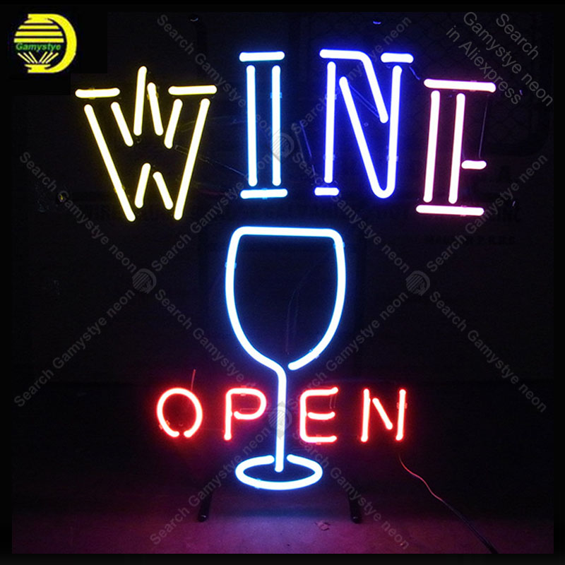 Neon Sign for OPEN WINE and wi - Wine In Beer Store ulasan dan harga