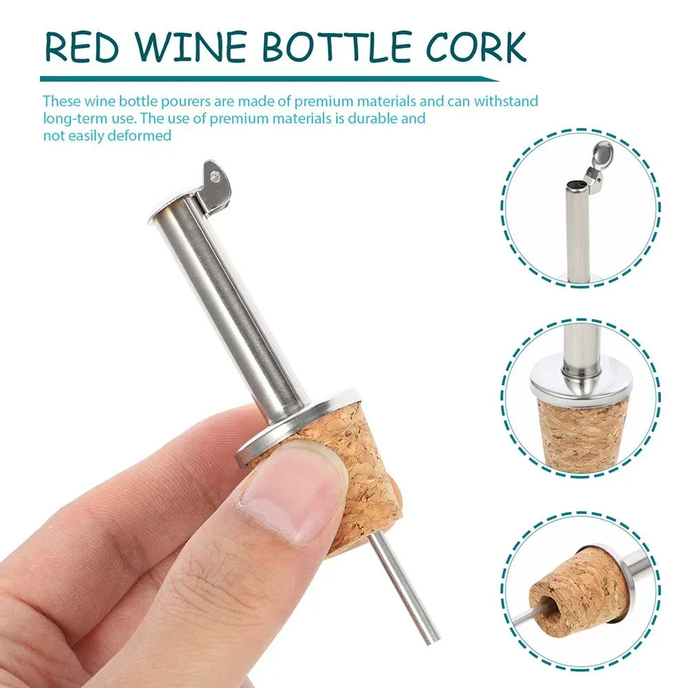 1PC Red Wine Cork Pourer Stain - Wine Beer And Spirit ulasan dan harga