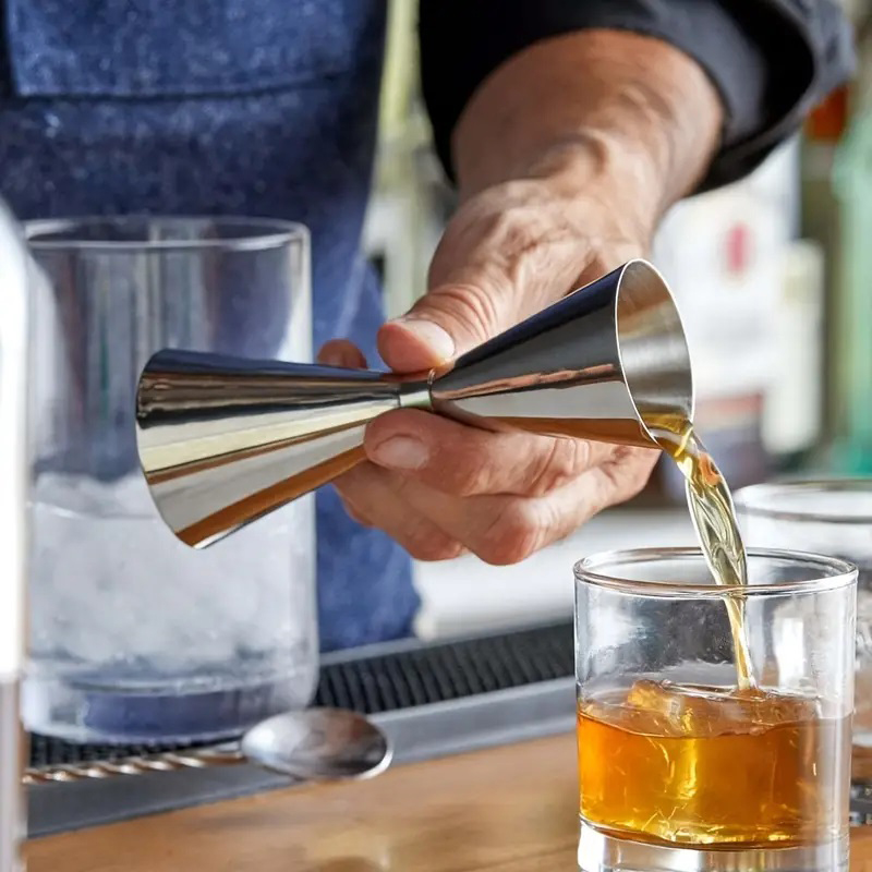 30/60ml Cocktail Bar Stainless - Spirit Measure Jigger ulasan dan harga