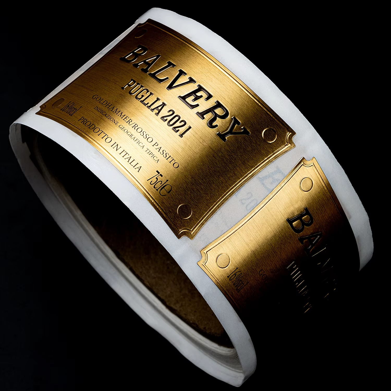 Gold Foil Embossed Metal Paper - Wine In Beer Bottle ulasan dan harga