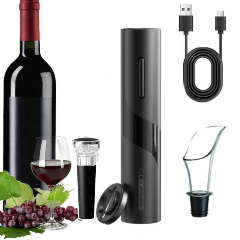 Rechargeable Multifunction Ele - Bottle Stopper Set ulasan dan harga