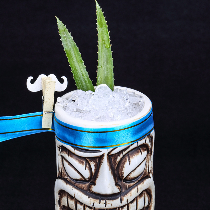 600ml Ceramic Tiki Mug Creativ - Wine Beer Coffee ulasan dan harga