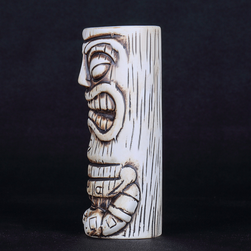 600ml Ceramic Tiki Mug Creativ - Wine Beer Coffee ulasan dan harga