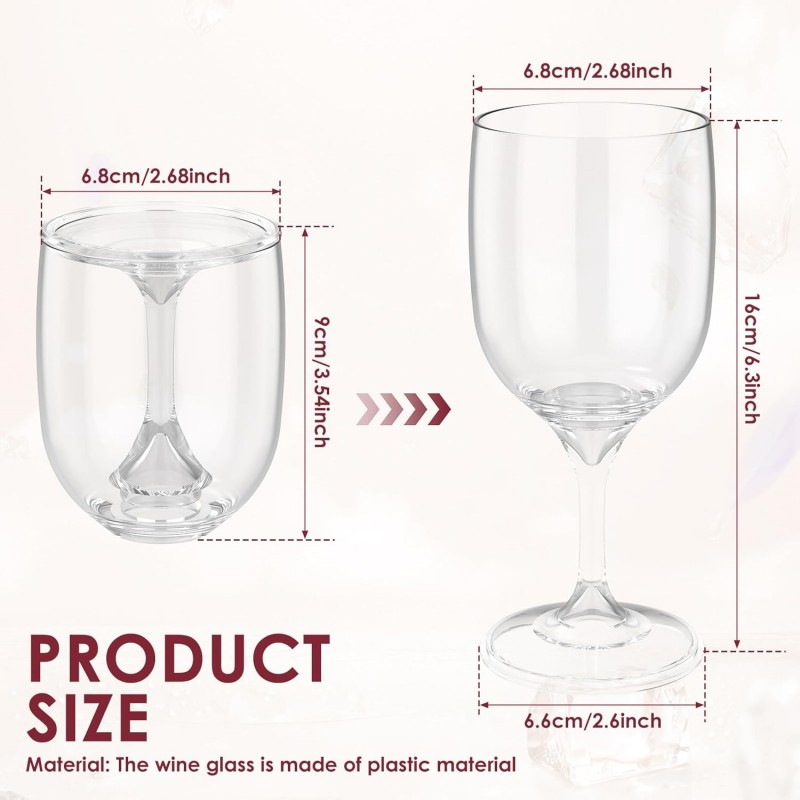 Folding Wine Glass Transparent - Wine & Beer Hydrometer ulasan dan harga