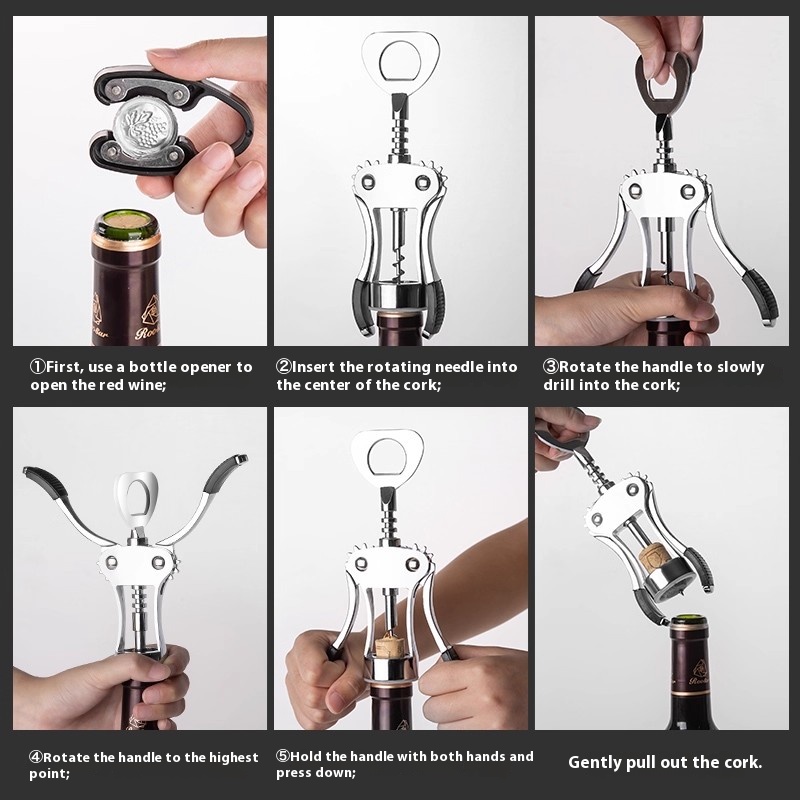 Gianxi Red Wine Bottle Opener  - Wine In Beer Bottle ulasan dan harga