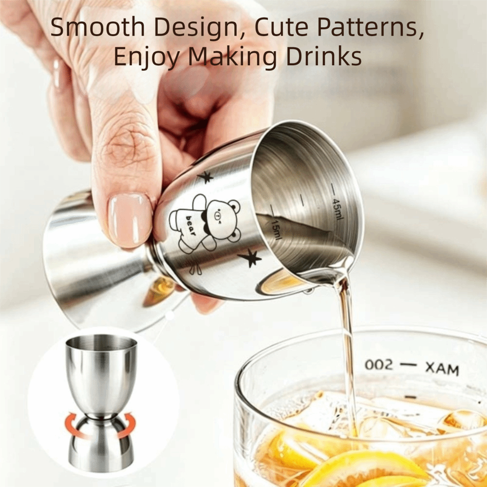 30/60ML Stainless Steel Jigger - Spirit Measure Jigger ulasan dan harga
