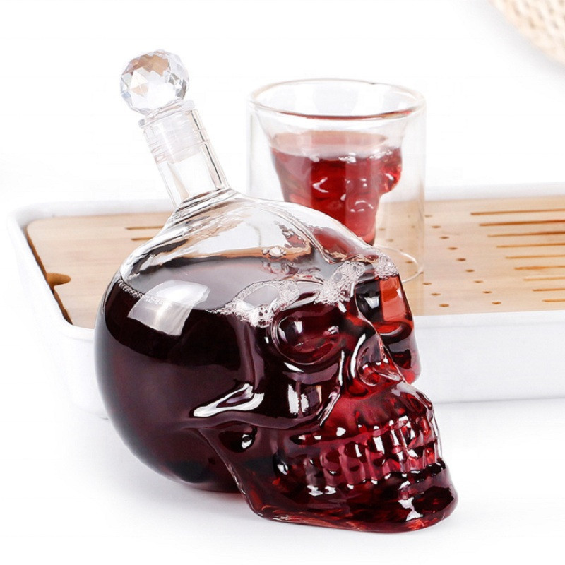 Creative Skull Head Decanter C - Wine Beer And Spirit ulasan dan harga