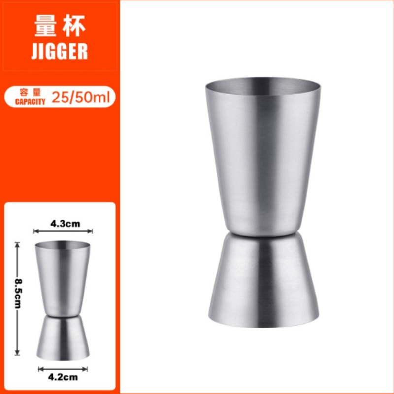 Dual Shot Measure Cup Stainles - Spirit Measure Jigger ulasan dan harga