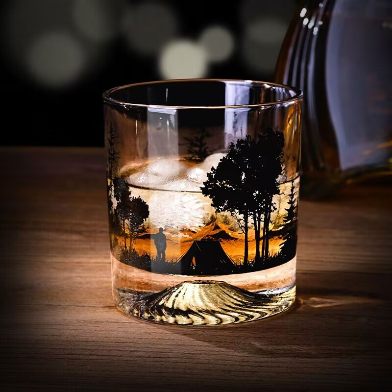 1pcs Iced Coffee Mug Foreign W - Wine Beer Whiskey Year ulasan dan harga