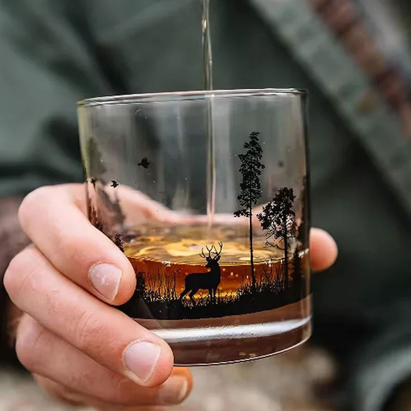 1pcs Iced Coffee Mug Foreign W - Wine Beer Whiskey Year ulasan dan harga