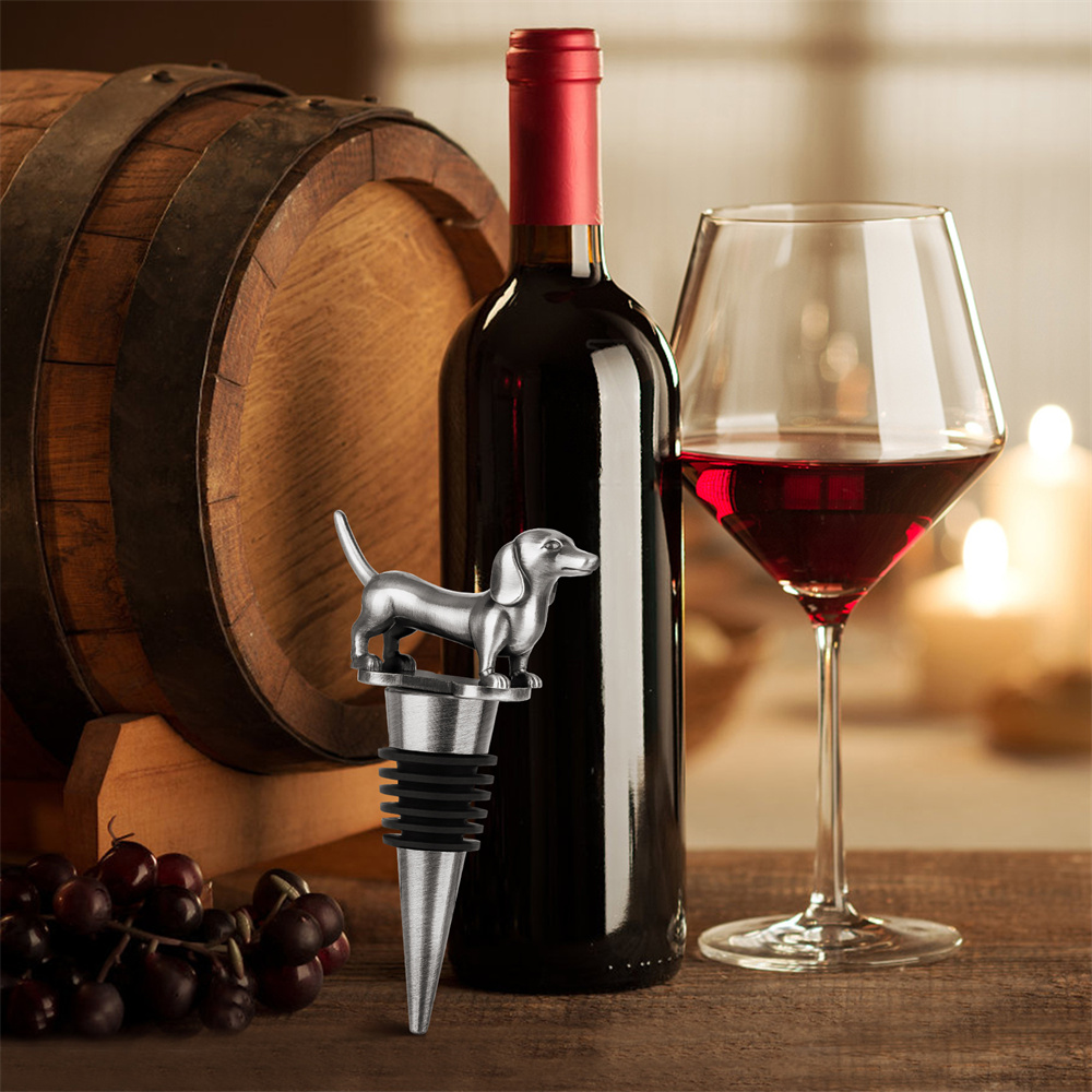 Wine Bottle Stopper Dachshund  - Wine Stopper Vacuum ulasan dan harga