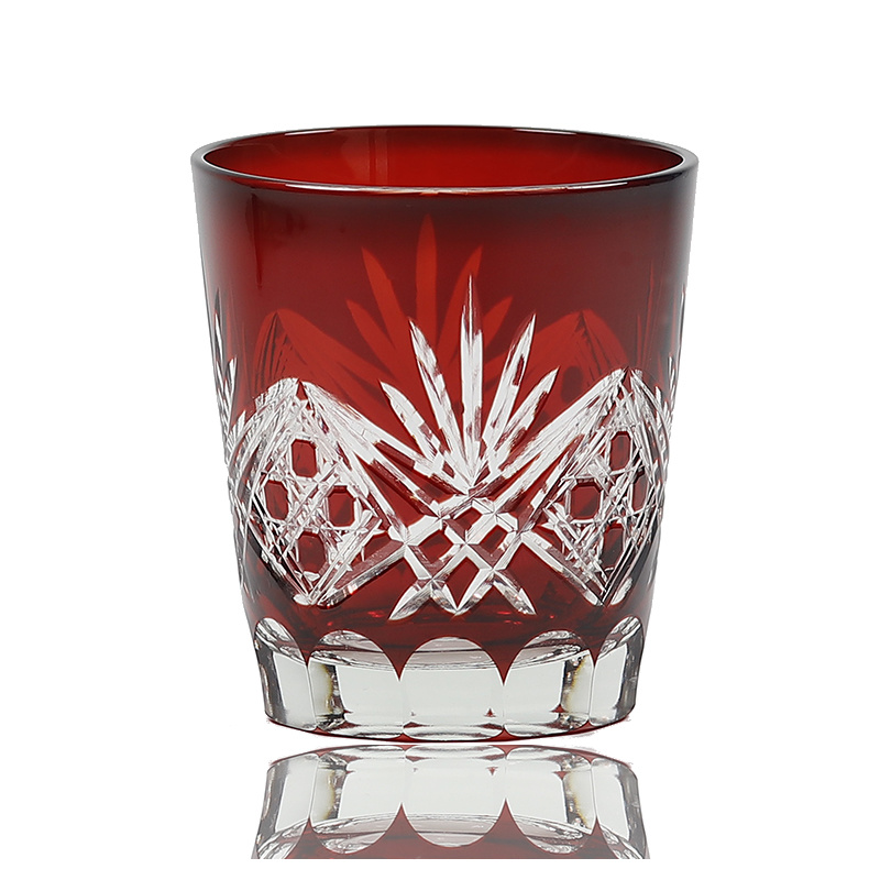 Red Edo Crystal Whisky Glass J - Wine To Beer To Liquor ulasan dan harga